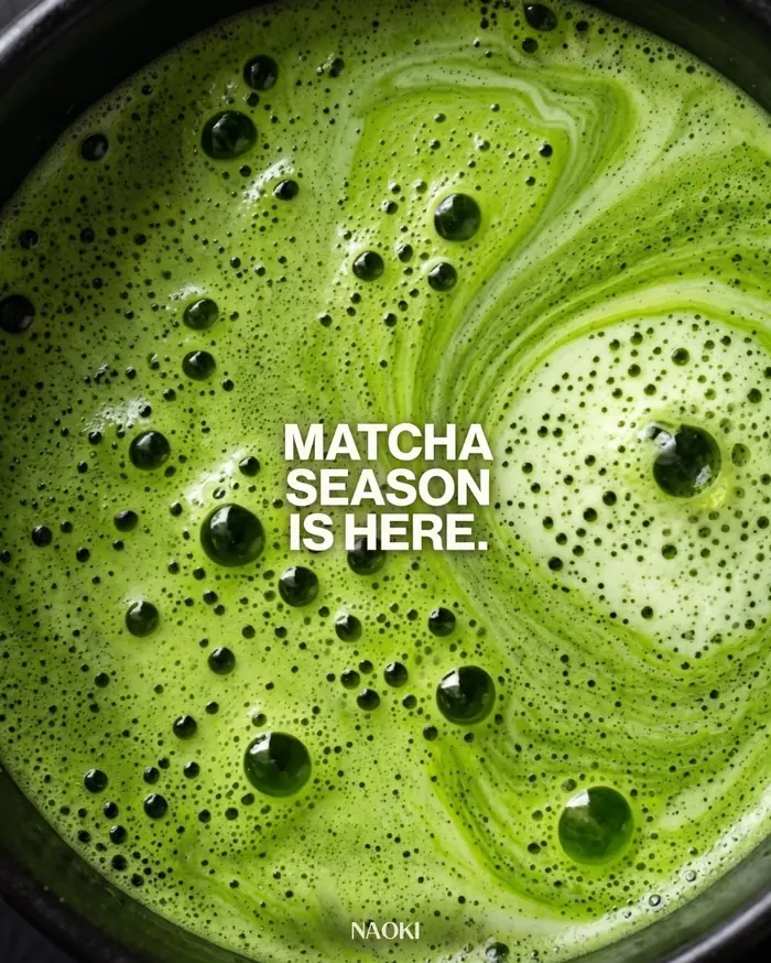 Poster design for Naoki Matcha.